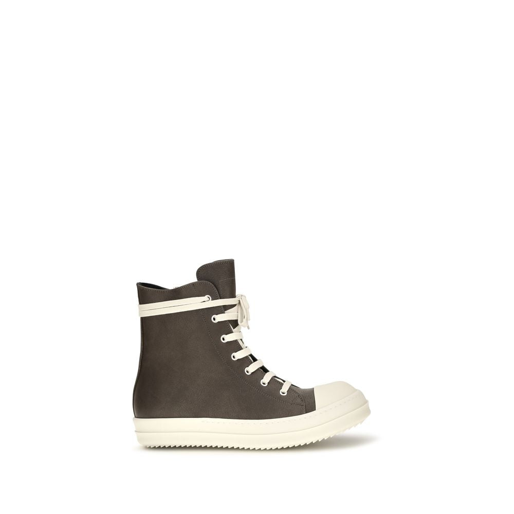 Braune Kalbsleder Bos Taurus High-Top-Sneaker