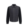 Schwarze Oves Aries Wolljacke in voller Länge