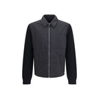 Schwarze Oves Aries Wolljacke in voller Länge