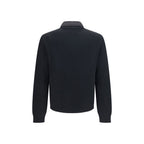 Schwarze Oves Aries Wolljacke in voller Länge