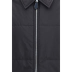 Schwarze Oves Aries Wolljacke in voller Länge