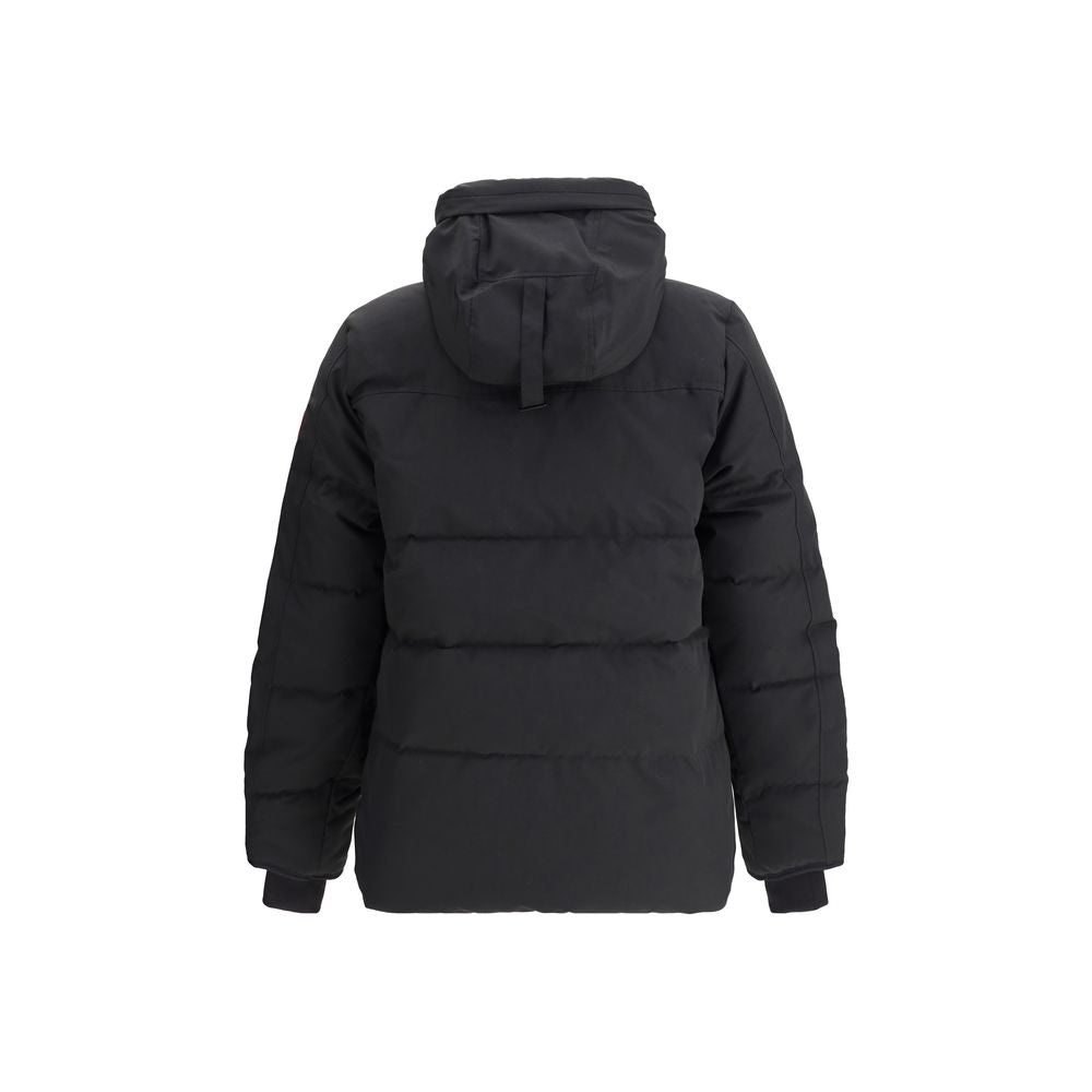 Schwarzer Parka aus Baumwolle