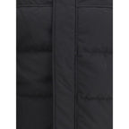 Schwarzer Parka aus Baumwolle