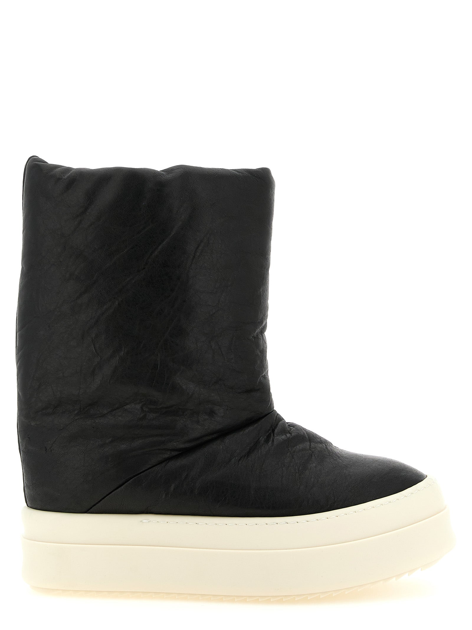 Bicolor Lammleder-Stiefel