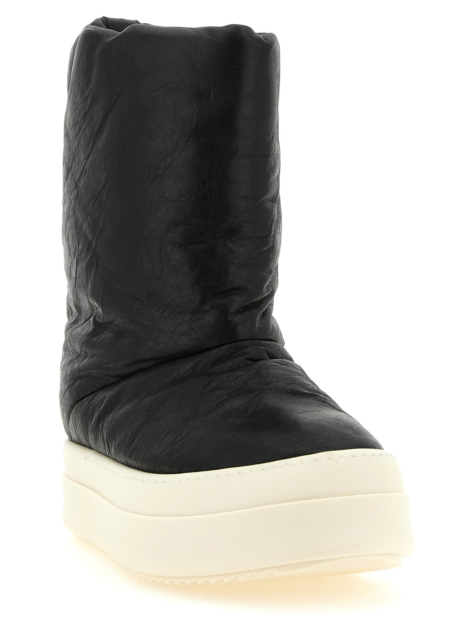 Bicolor Lammleder-Stiefel