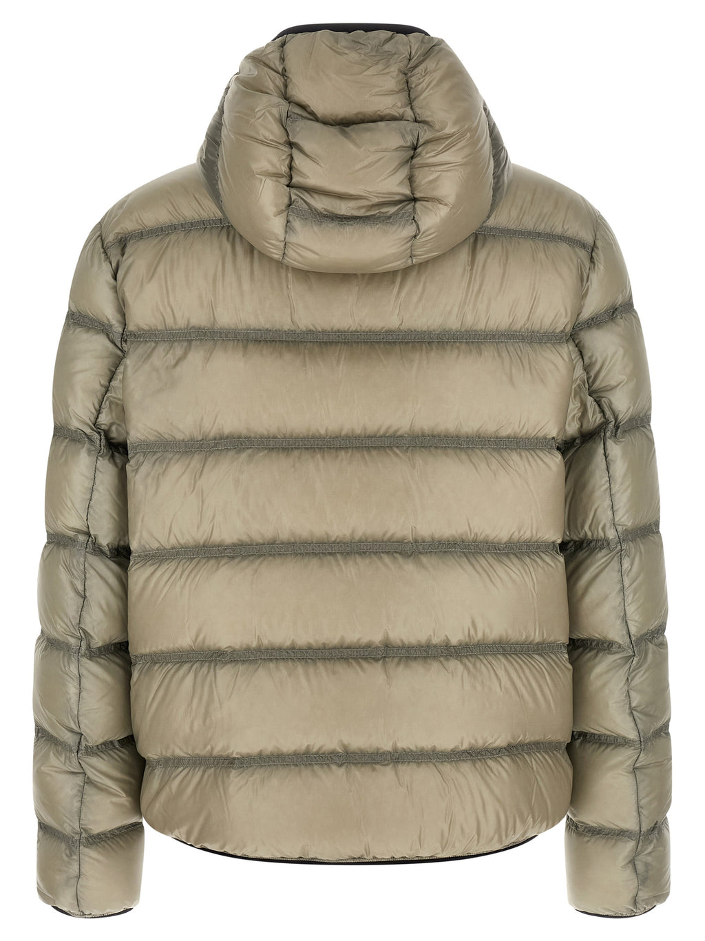 Beige Polyamid Steppjacke
