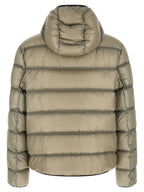 Beige Polyamid Steppjacke