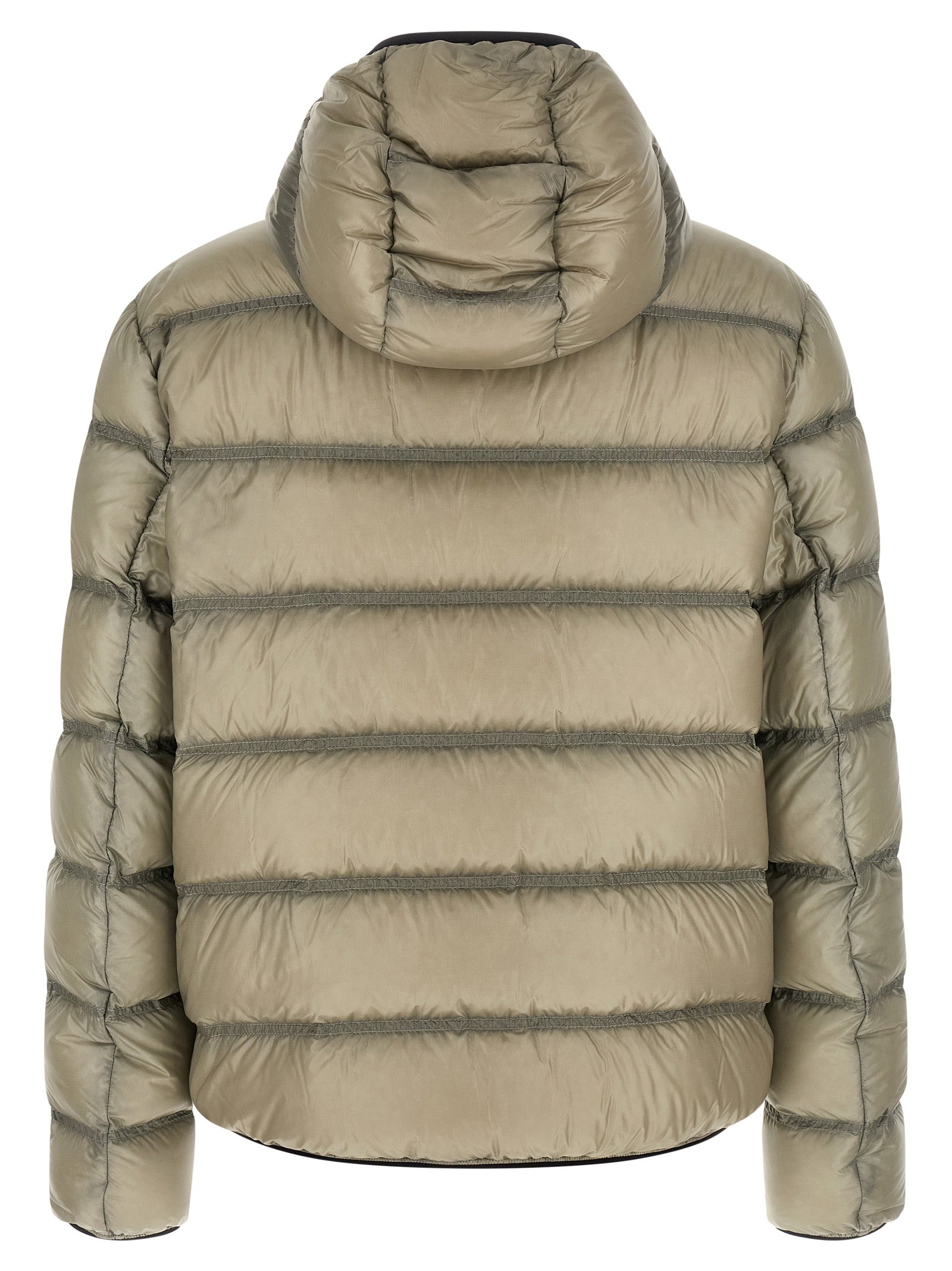 Beige Polyamid Steppjacke