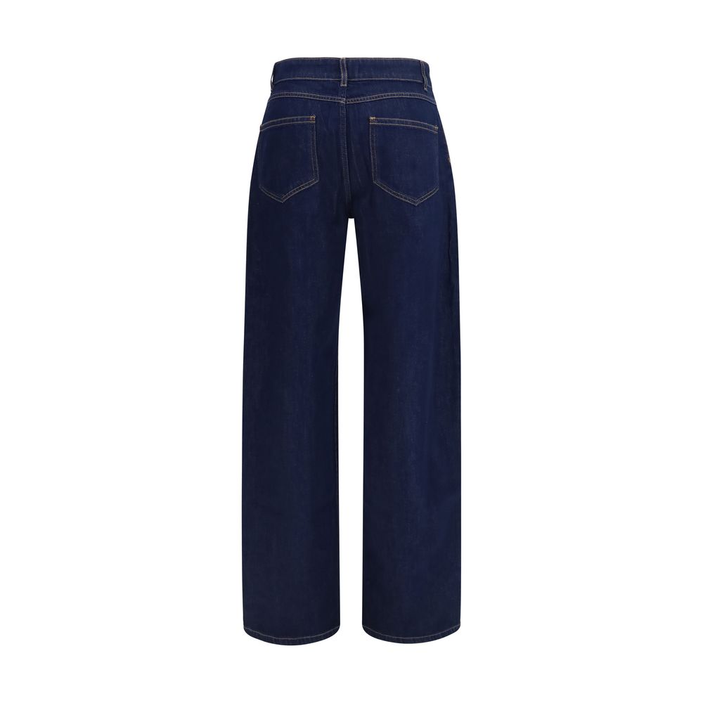 Blaue Baumwolljeans Denim
