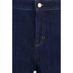 Blaue Baumwolljeans Denim