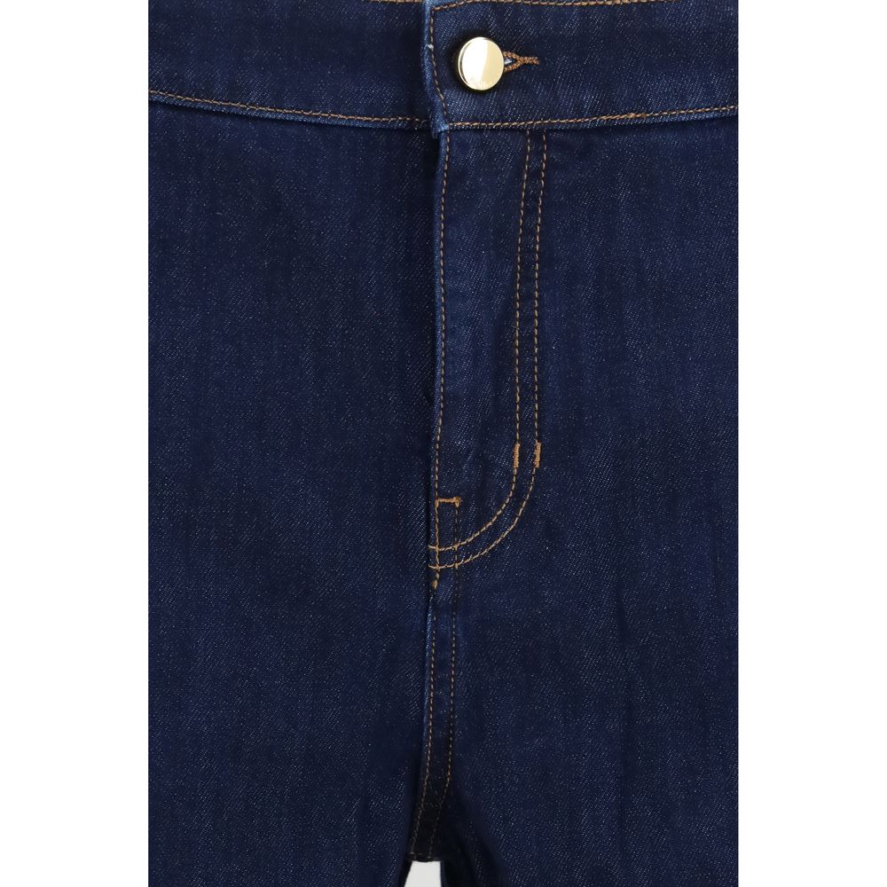 Blaue Baumwolljeans Denim