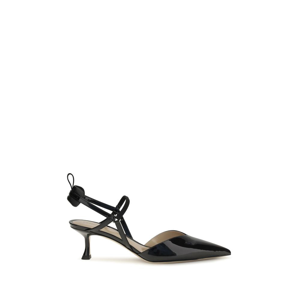 Schwarze Pumps aus Leder