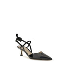 Schwarze Pumps aus Leder