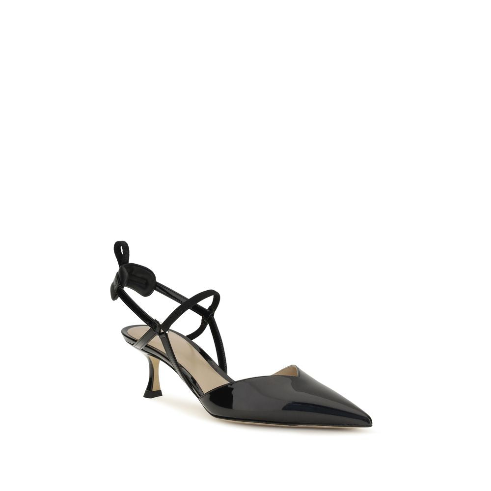Schwarze Pumps aus Leder