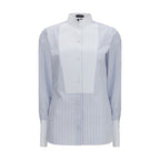 Blaues Baumwollhemd mit Muster Tom Ford