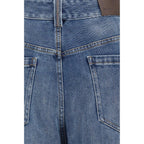 Blaue Baumwolljeans im Relaxed Fit