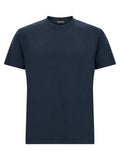 Blaues Lyocell T-Shirt