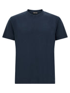 Blaues Lyocell T-Shirt