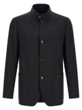 Schwarzer Blazer aus reiner Schurwolle
