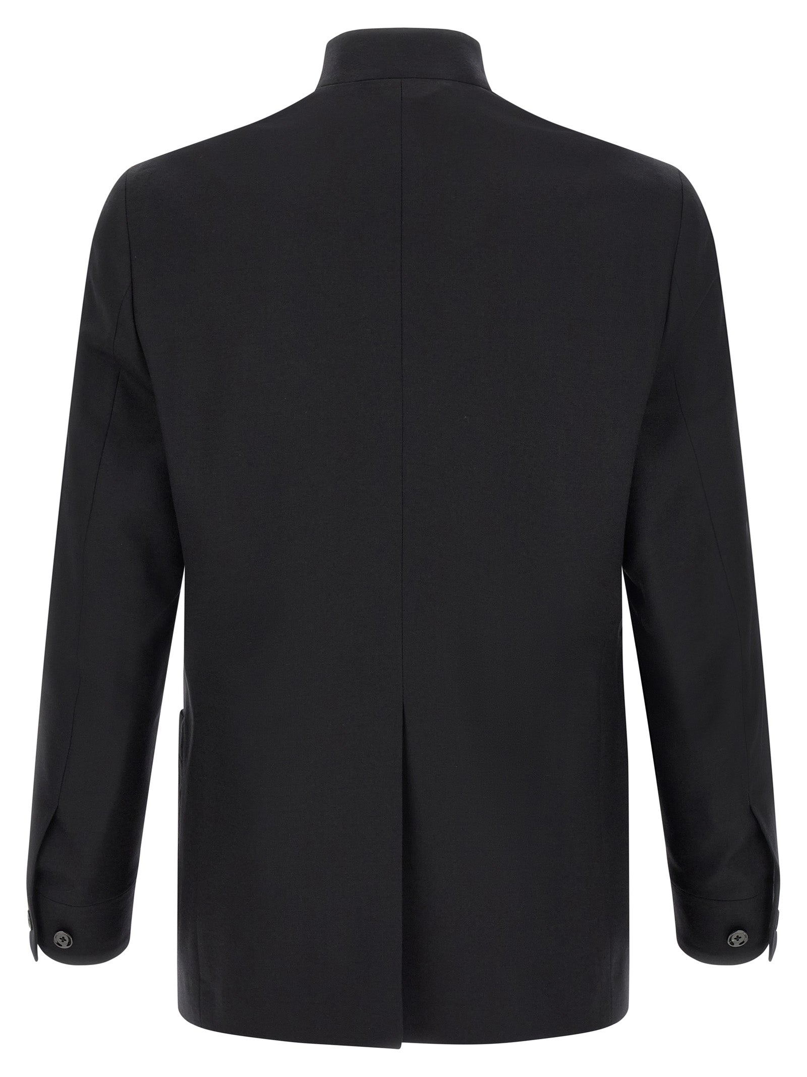 Schwarzer Blazer aus reiner Schurwolle