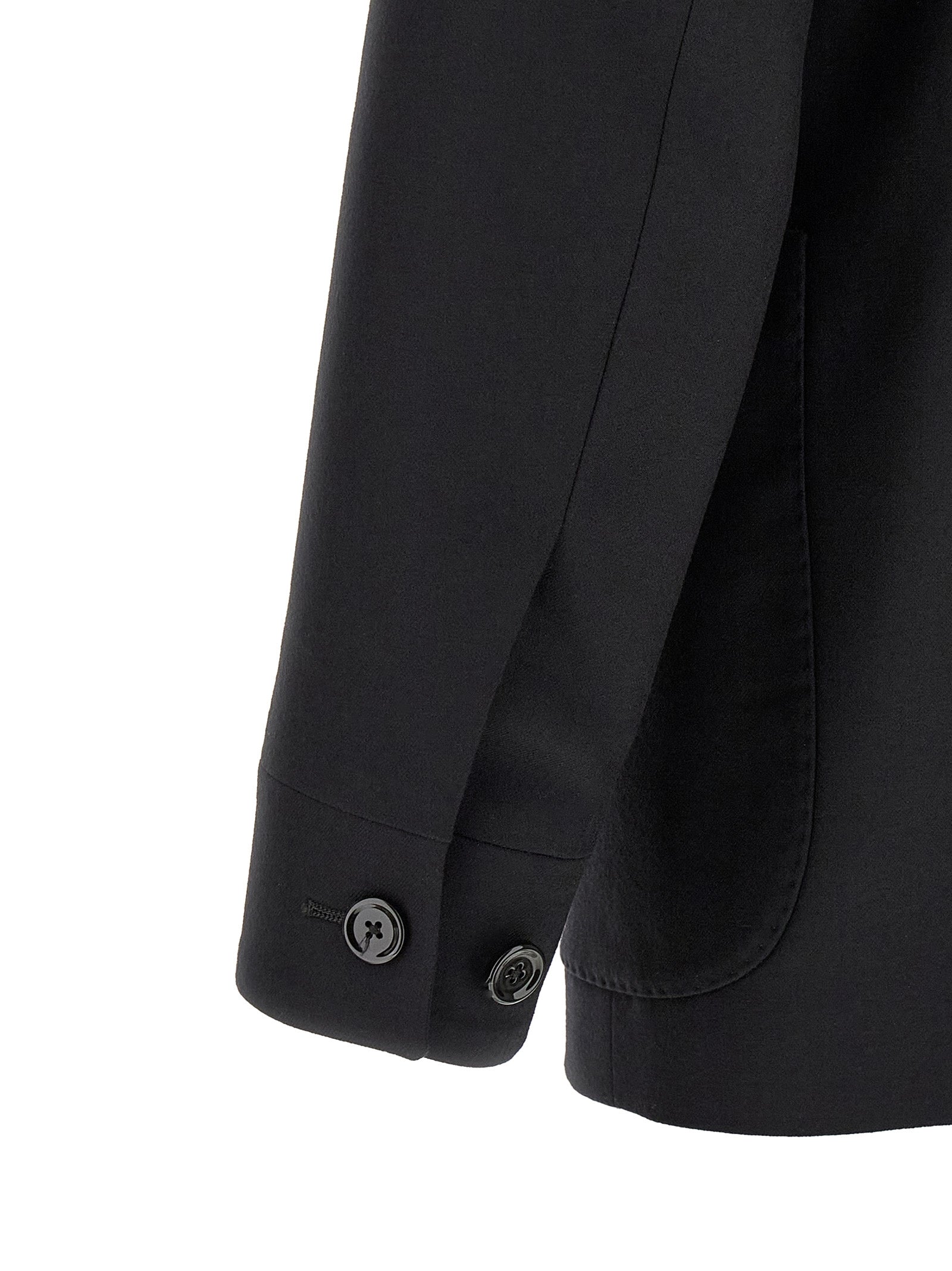Schwarzer Blazer aus reiner Schurwolle