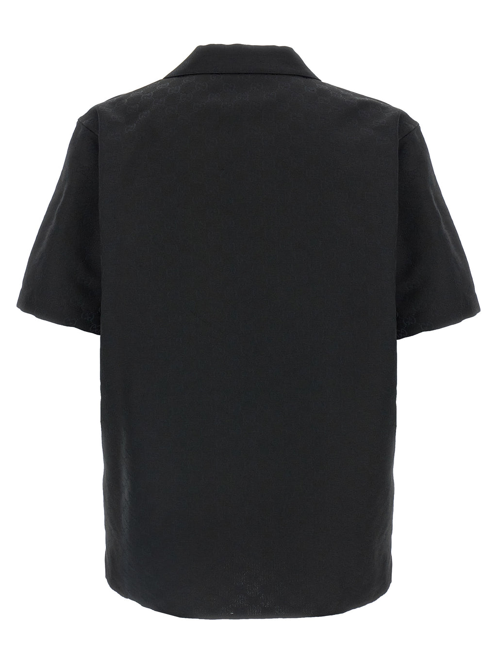 Schwarze Leinenbluse