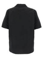 Schwarze Leinenbluse