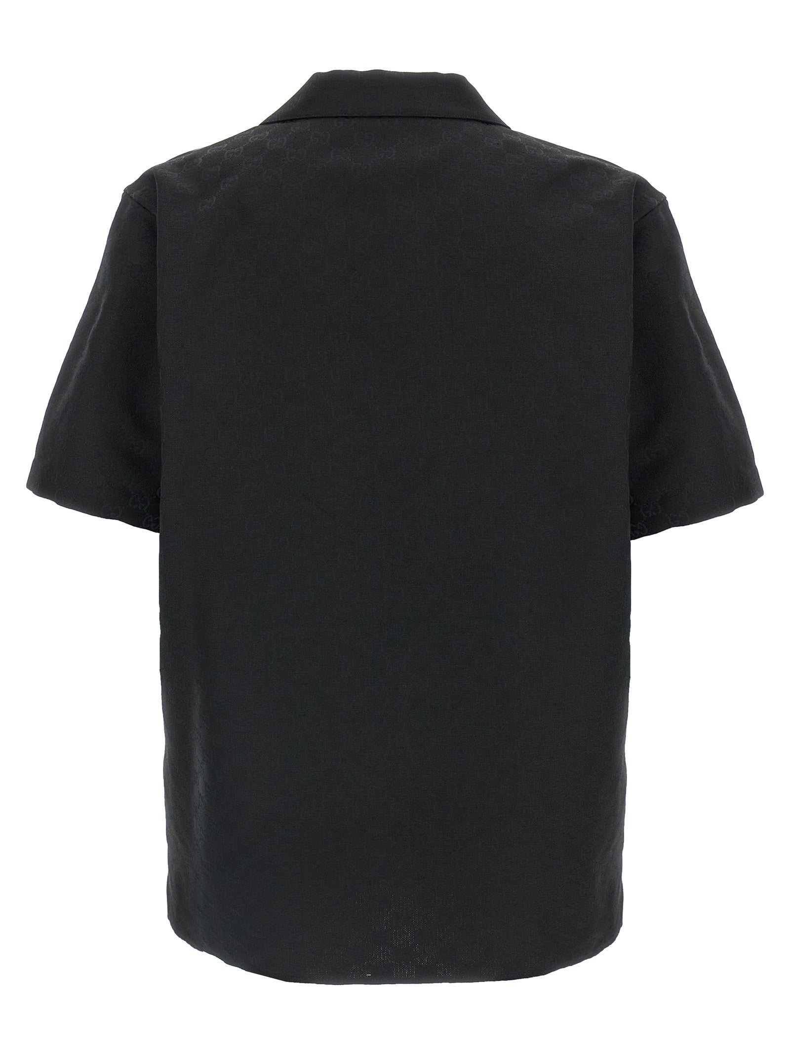 Schwarze Leinenbluse