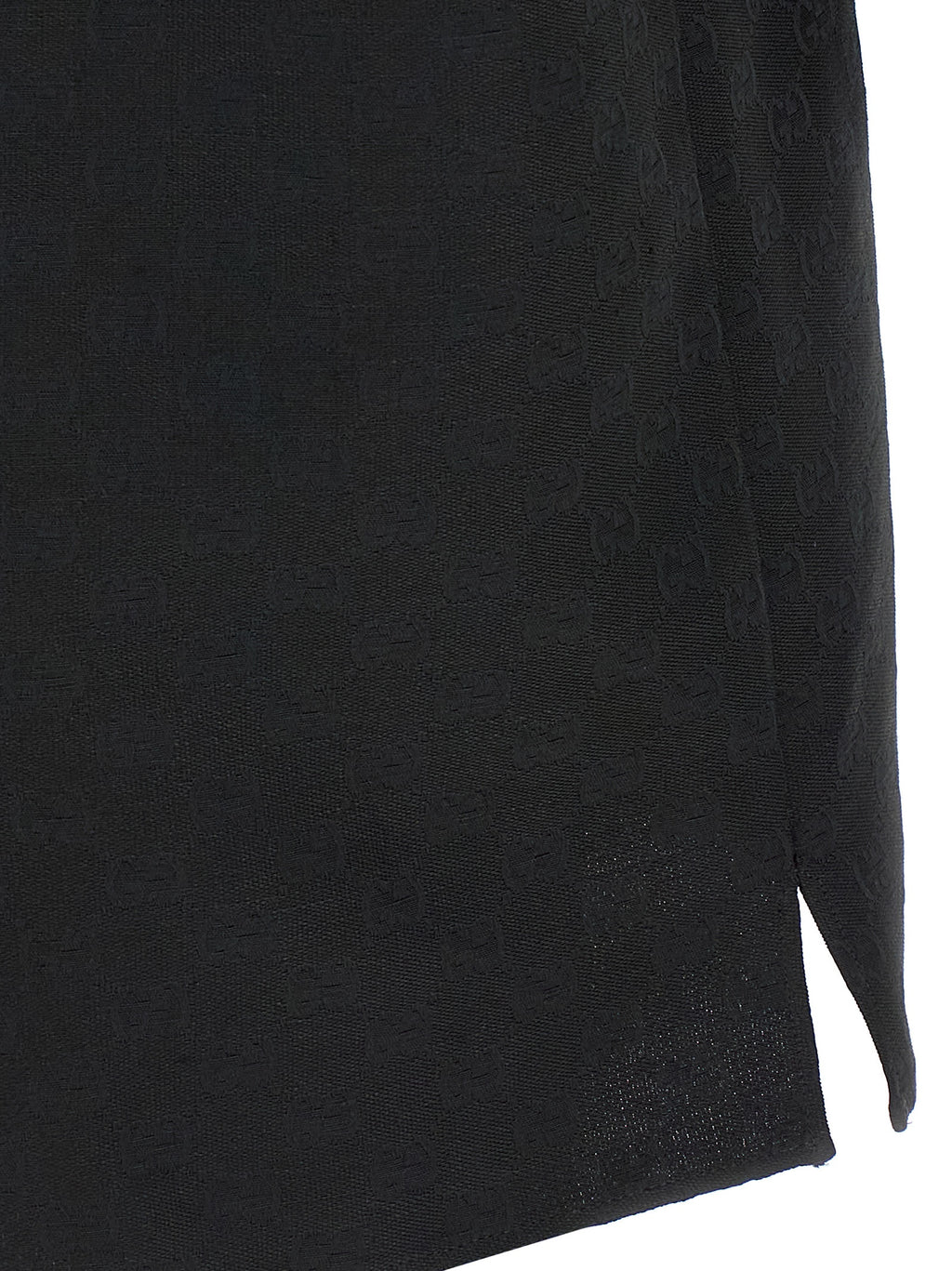 Schwarze Leinenbluse