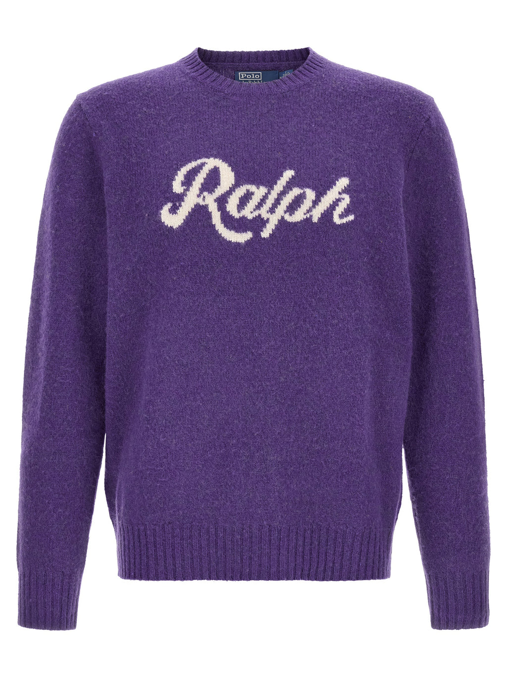 Lila Wollstrickjacke