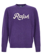 Lila Wollstrickjacke