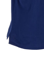 Blaues Baumwoll-Polohemd