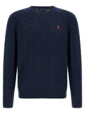 Blauer Wollcardigan
