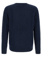 Blauer Wollcardigan
