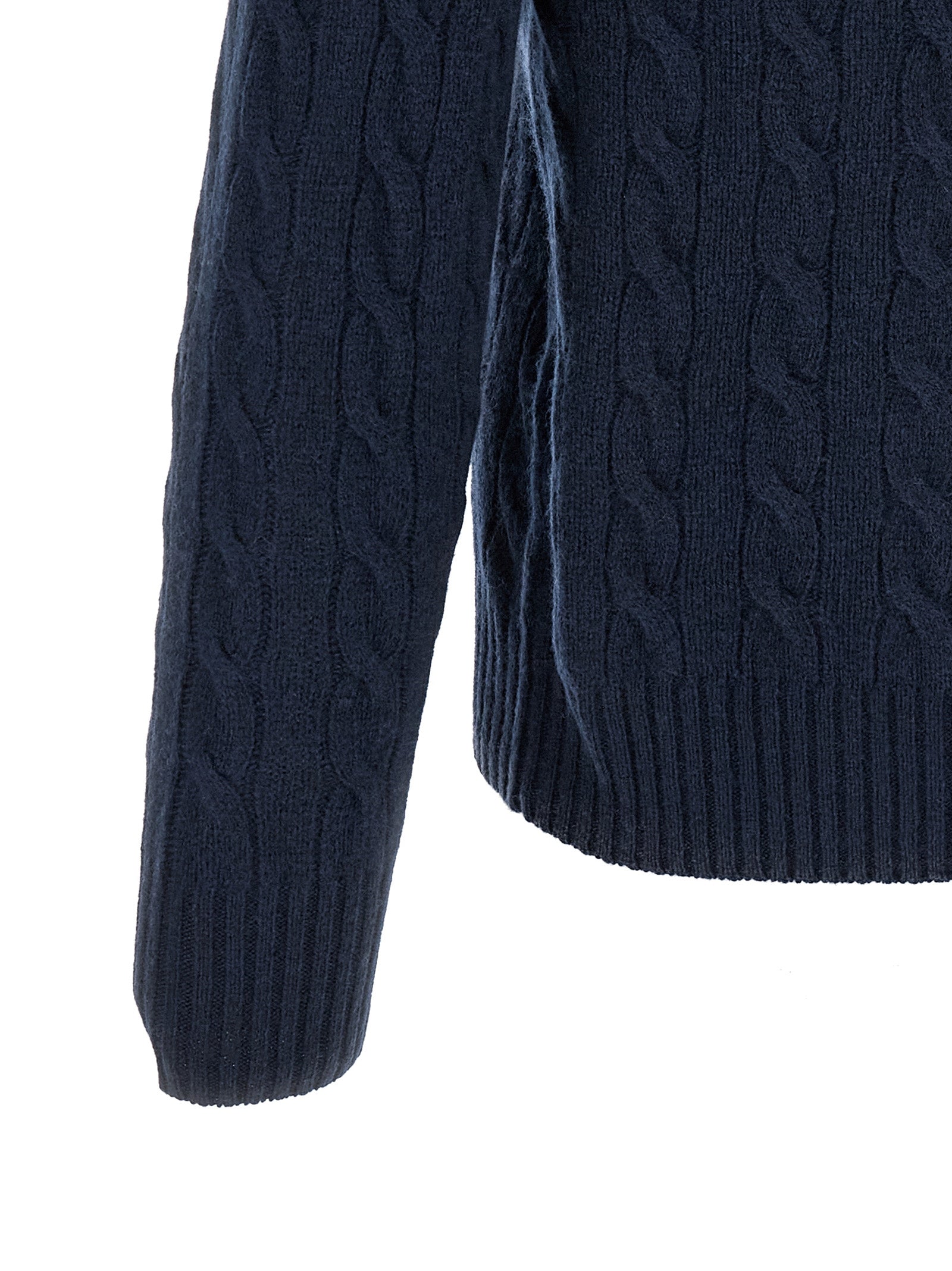 Blauer Wollcardigan