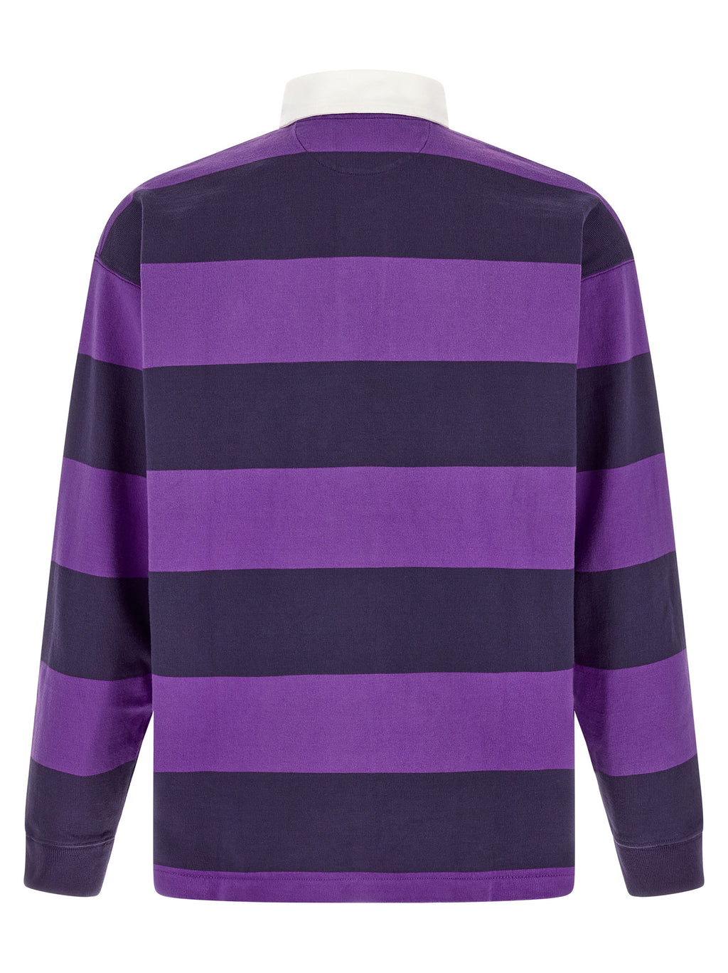 Lila Baumwoll-Poloshirt