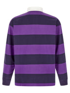 Lila Baumwoll-Poloshirt