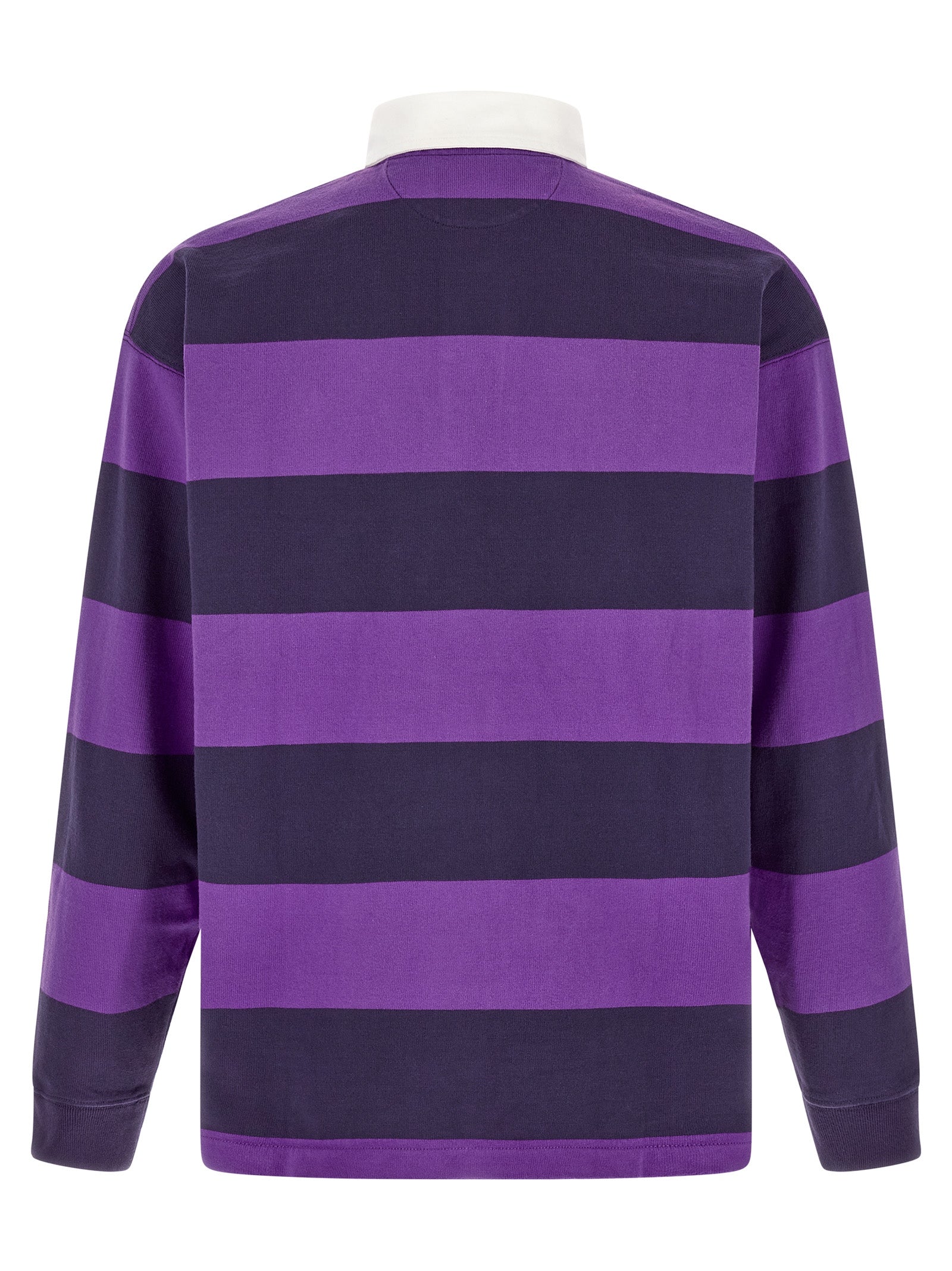 Lila Baumwoll-Poloshirt