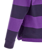 Lila Baumwoll-Poloshirt