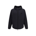 Schwarze Nylon-Shell-Jacke