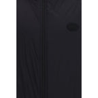 Schwarze Nylon-Shell-Jacke