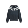 Schwarzer Baumwoll-Sweatshirt