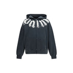 Schwarzer Baumwoll-Sweatshirt