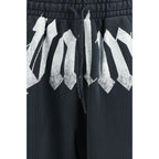 Graue Baumwoll-Jogginghose (Sporthose)