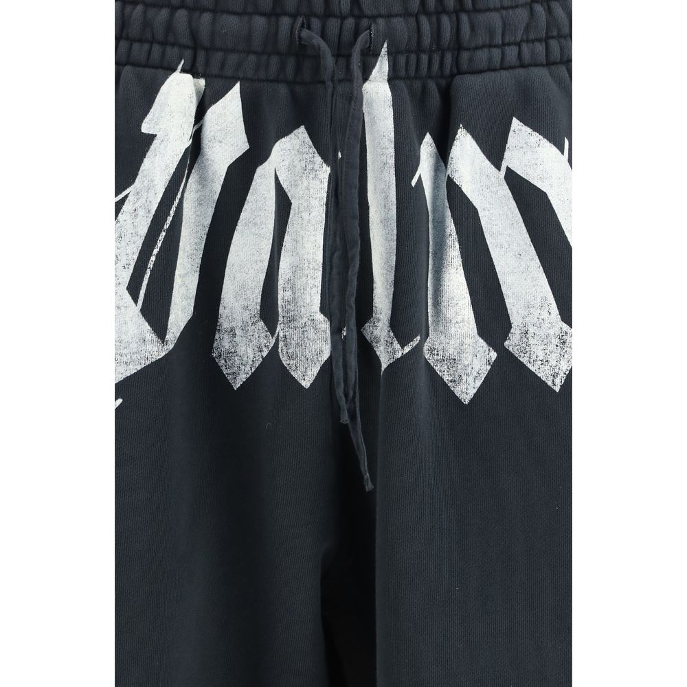 Graue Baumwoll-Jogginghose (Sporthose)