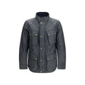 Blaue Baumwoll-Shell-Jacke