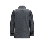 Blaue Baumwoll-Shell-Jacke