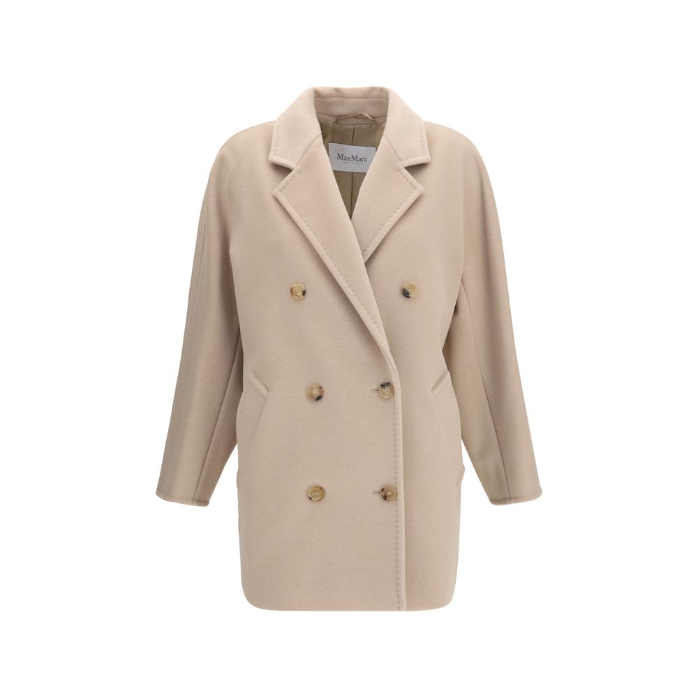 Beige Wool Oves Aries Full-Length Jacket Max Mara