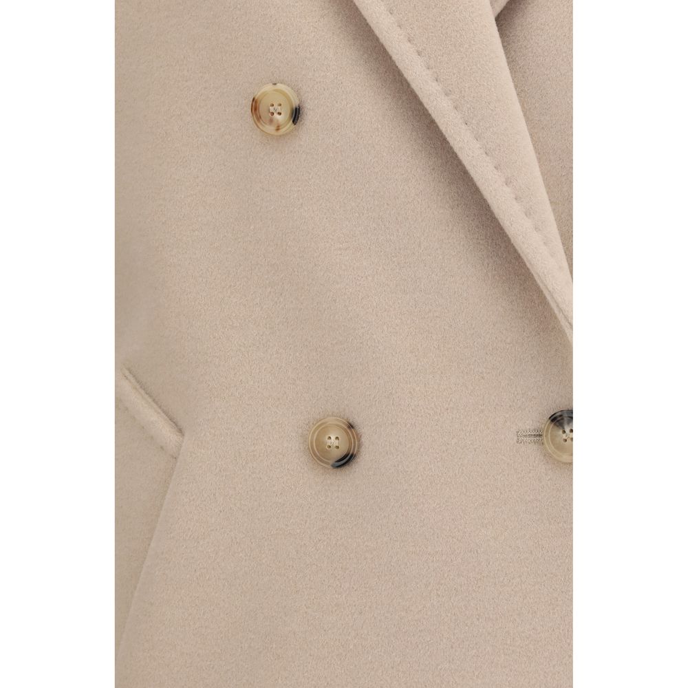 Beige Wool Oves Aries Full-Length Jacket Max Mara