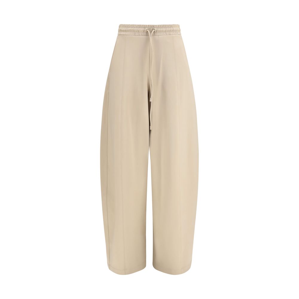Beige Polyamid Sporthose
